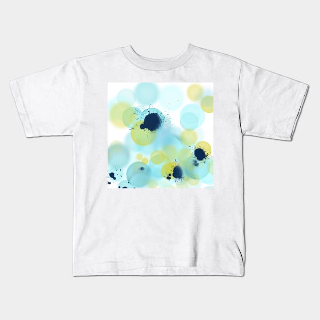 Colorful ink blots Kids T-Shirt by bigmoments